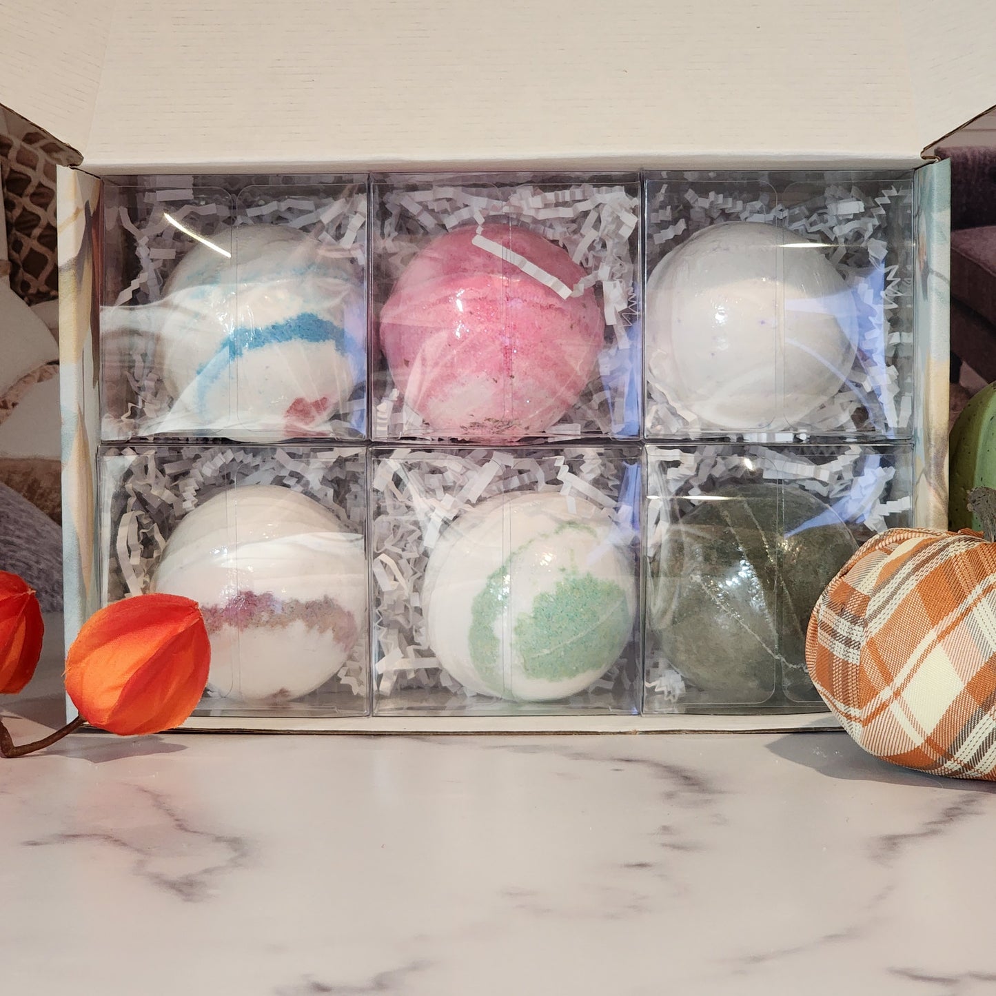 Bath Bomb Gift Box - Six Pack of Bath Bombs